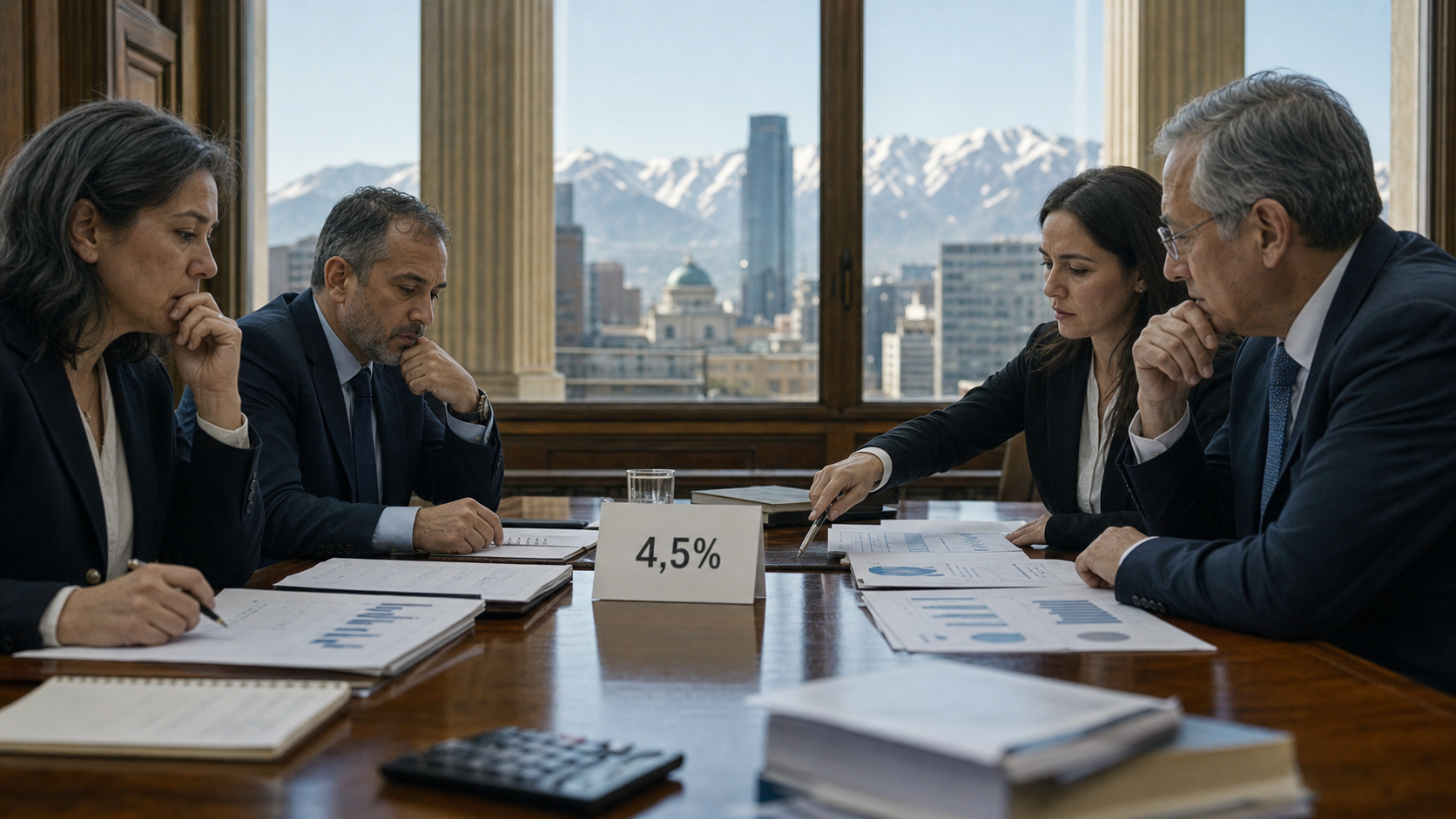 Consejo técnico analiza la mantención de la tasa de política monetaria en 4,5 por ciento