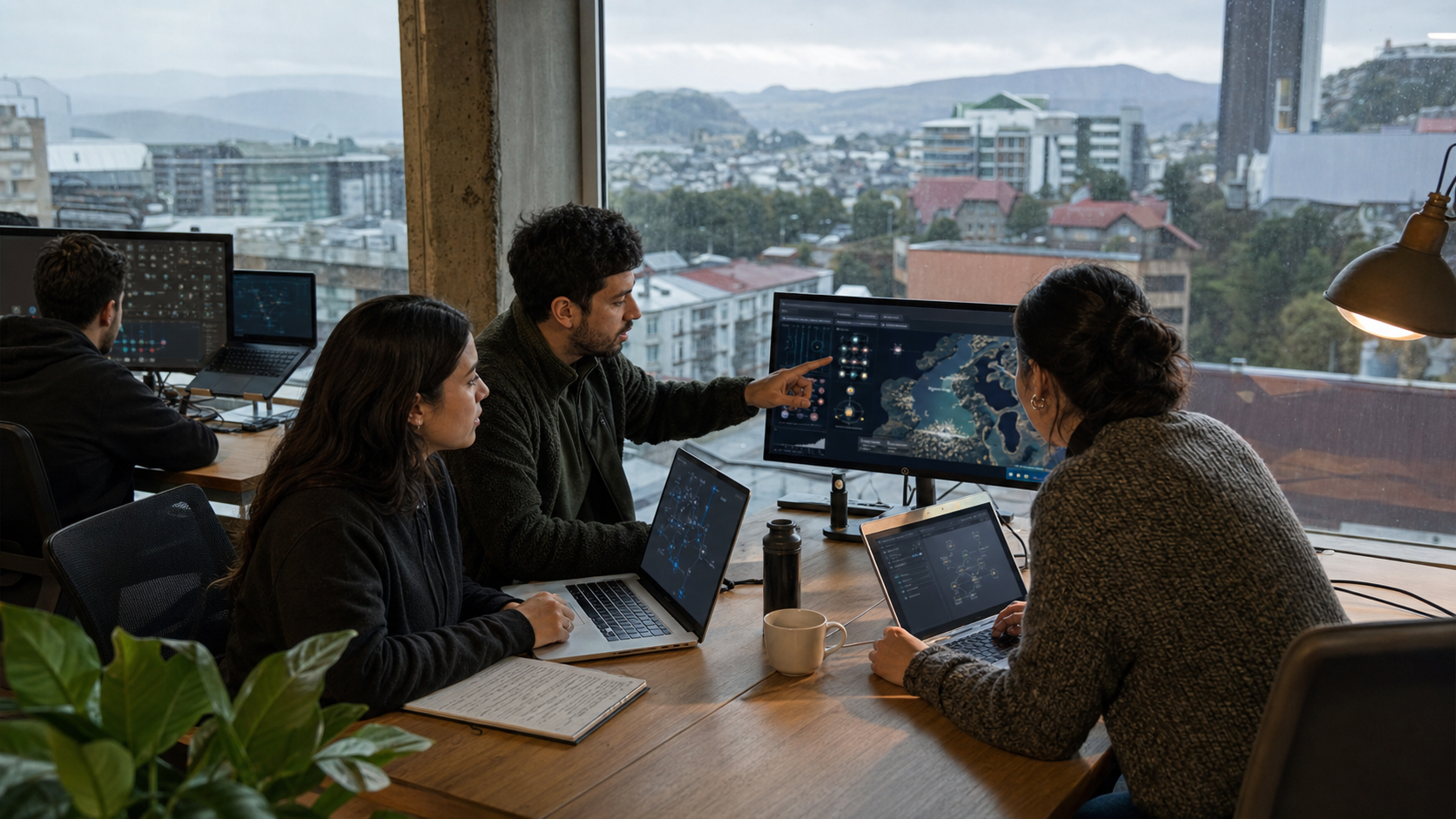Equipo tecnológico trabaja en soluciones de inteligencia artificial desde la Región de Los Lagos